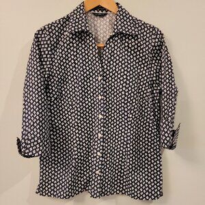 Lands End Oxford Button-Down Shirt Size 12